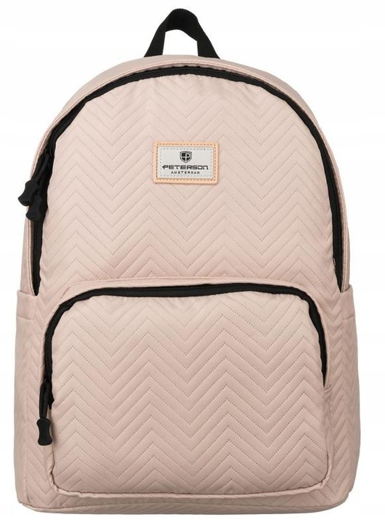 Plecak na laptopa, różowy, Peterson