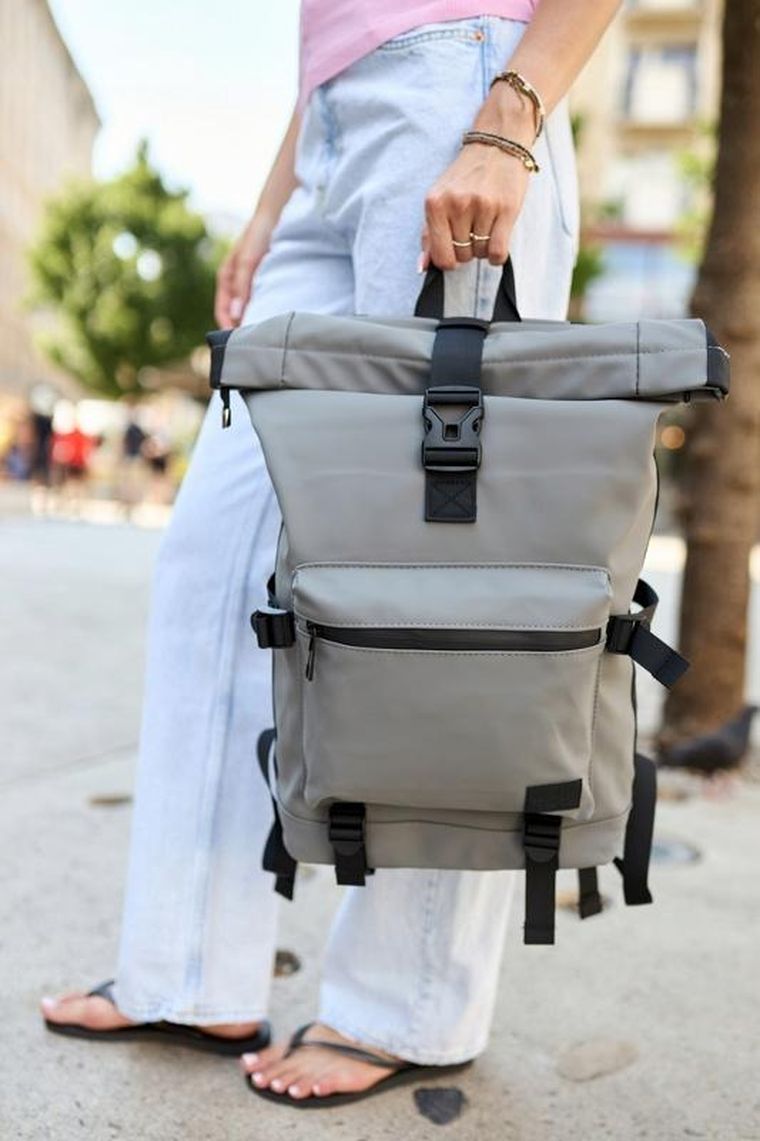 Plecak na laptopa, szary, Peterson