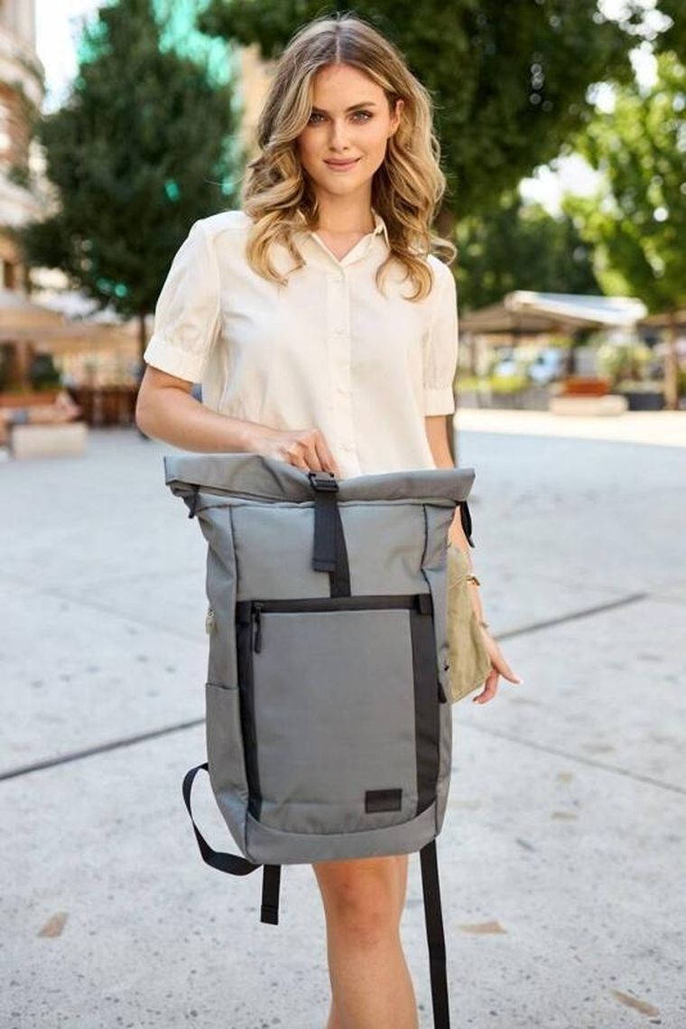 Plecak na laptopa, szary, Peterson