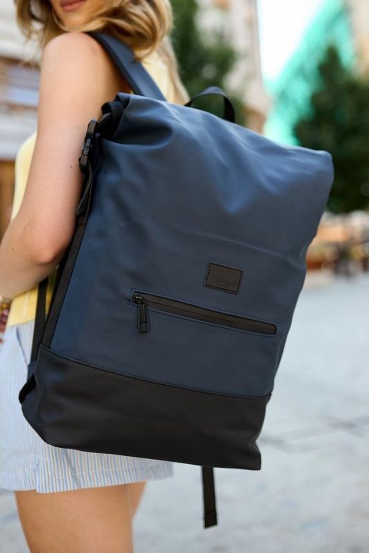 Plecak na laptopa, wodoodporny, granatowy, Peterson