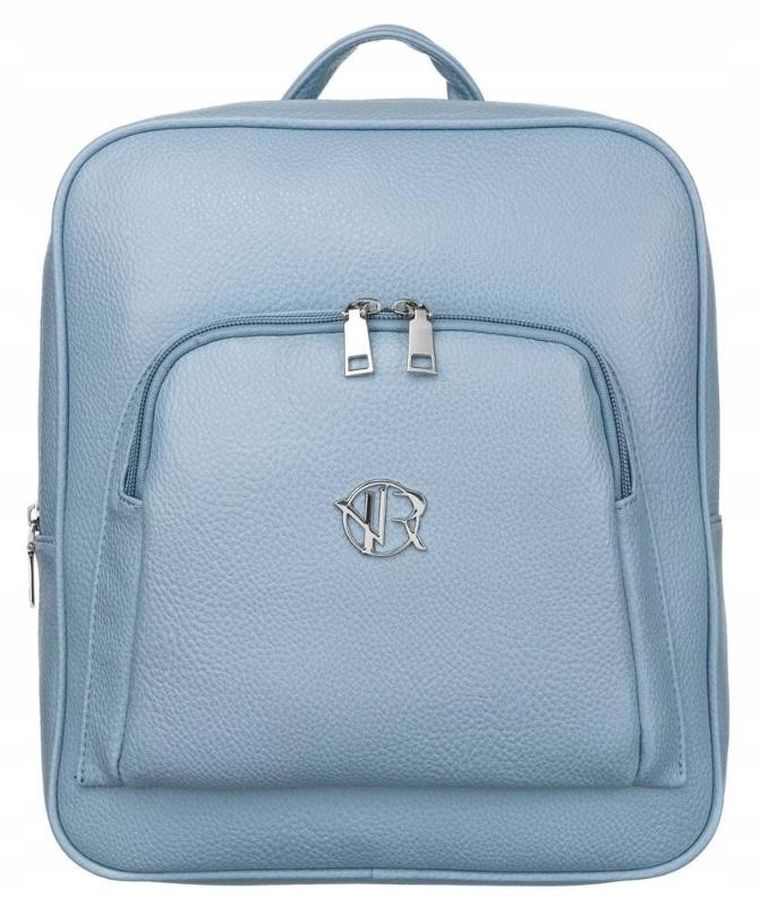 Plecak, niebieski, skóra ekologiczna, Rovicky