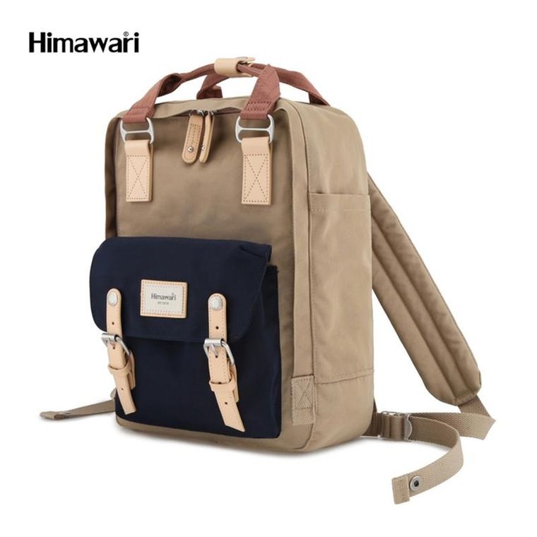 Plecak podróżny, bagaż podręczny do samolotu, beżowy, Himawari