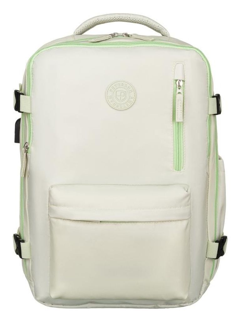 Plecak podróżny, bagaż podręczny do samolotu, beżowy, Peterson