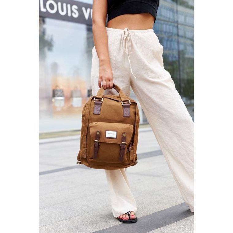 Plecak podróżny, bagaż podręczny do samolotu, brązowy, Himawari