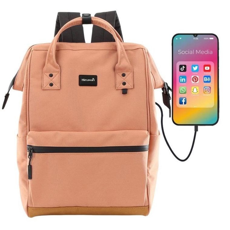 Plecak podróżny, bagaż podręczny do samolotu, pomarańczowy, wodoodporny, Himawari