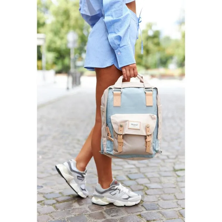 Plecak podróżny na laptopa, bagaż podręczny do samolotu, beżowy, Himawari