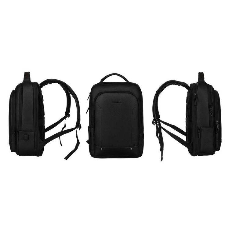 Plecak podróżny na laptopa, bagaż podręczny do samolotu, czarny, Peterson