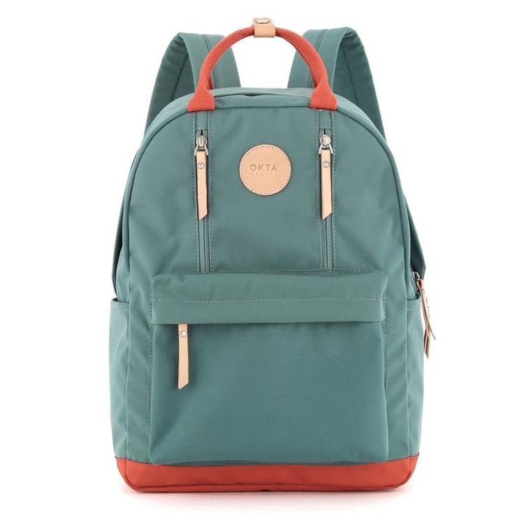 Plecak podróżny na laptopa, bagaż podręczny do samolotu, zielony, Himawari