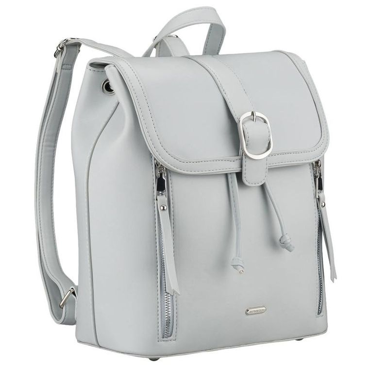 Plecak, szary, skóra ekologiczna, Rovicky