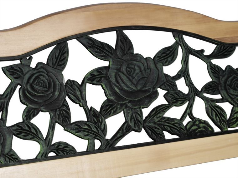 Plonos, Gardi Rose, ławka ogrodowa z oparciem