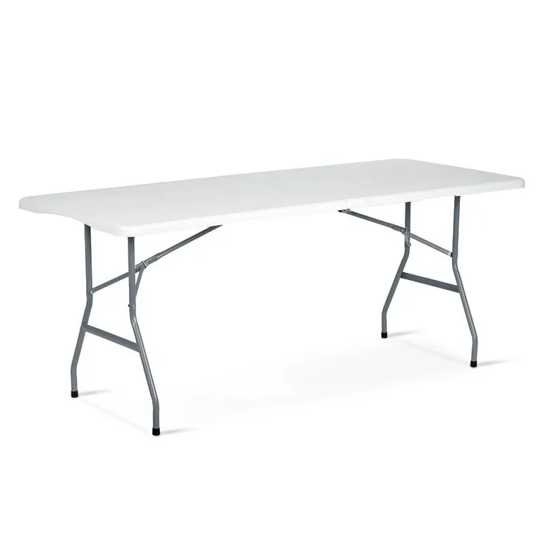 Plonos, stół cateringowy ogrodowy składany, biały, 180 cm