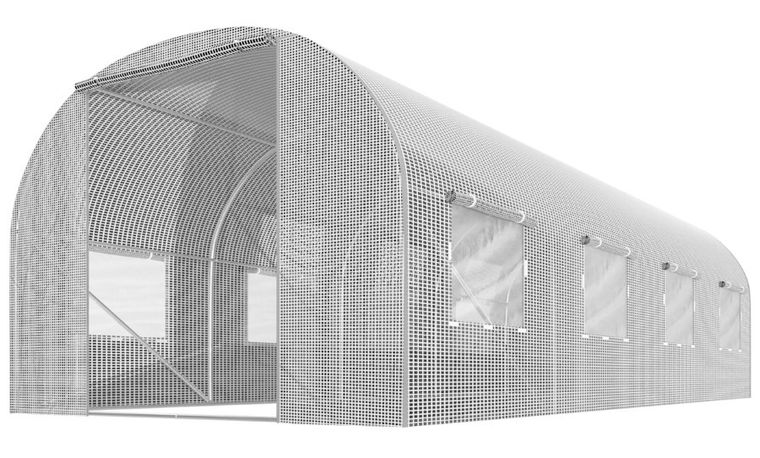 Plonos, tunel ogrodowy, 2-4,5 m, 9 m2, biały