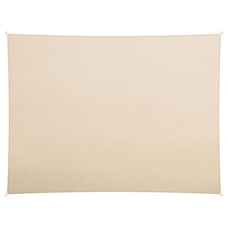 Plonos, żagiel przeciwsłoneczny prostokątny, beżowy, 3-4m