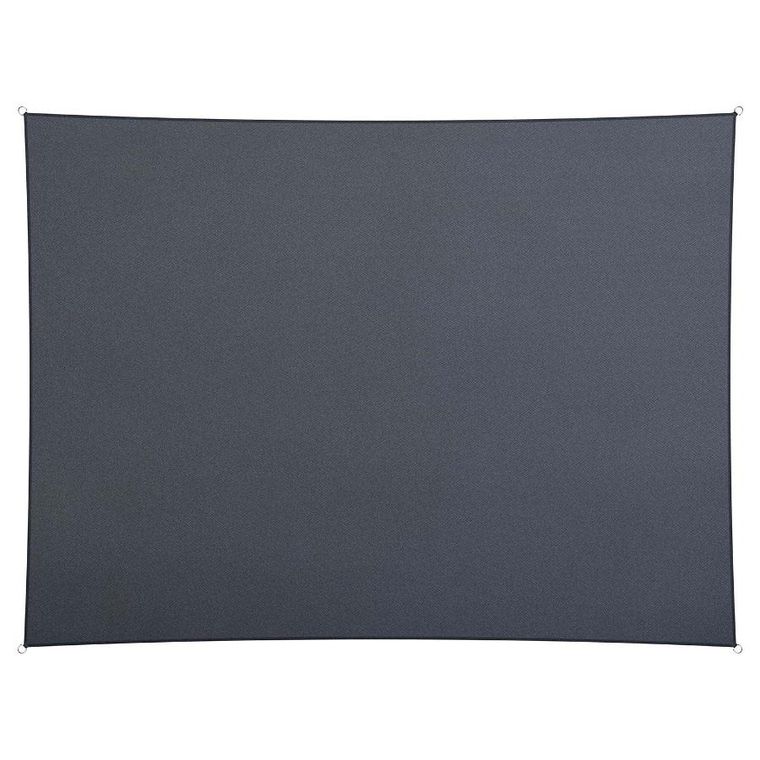 Plonos, żagiel przeciwsłoneczny prostokątny, szary, 3-4m