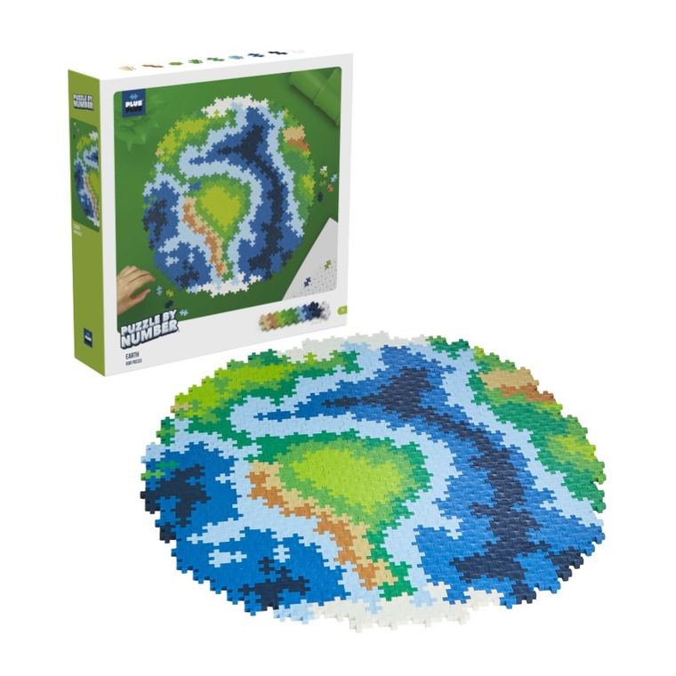 Plus-Plus Mini, Kula ziemska, puzzle po numerach, 800 elementów