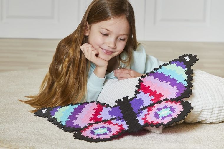 Plus-Plus Mini, Motyl, puzzle po numerach, 800 elementów