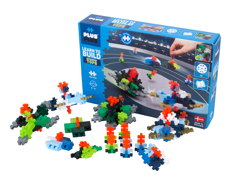 Plus-Plus, Naucz się budować, Spinnery, klocki, 200 elementów