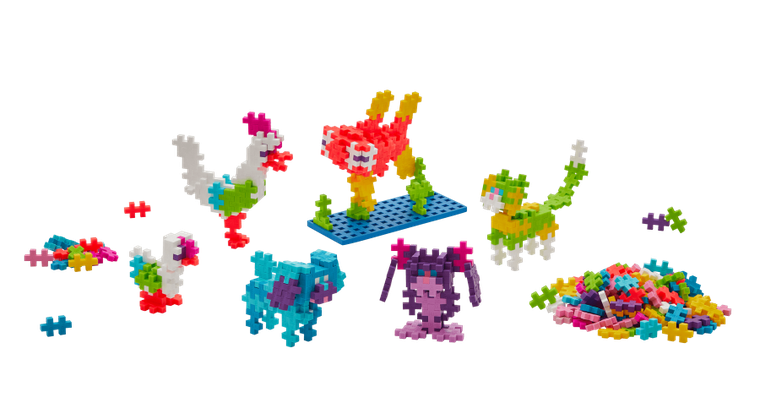 Plus-Plus, Naucz się budować, Zwierzęta, klocki, 275 elementów