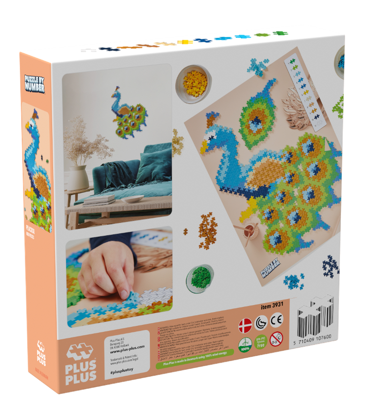 Plus-plus, Puzzle by number, paw, 800 elementów