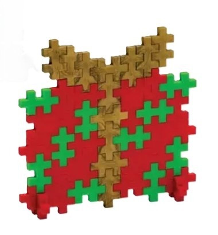 Plus-Plus, Puzzle by Number, saszetka świąteczna, klocki, 40 elementów