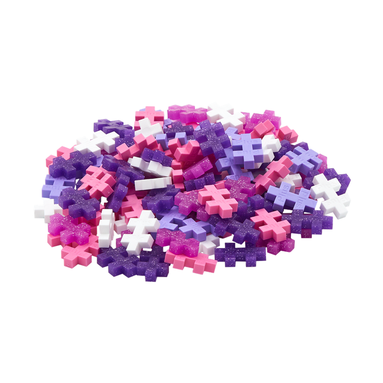 Plus-Plus, Tuby Basic, Brokatowa, klocki, 100 elementów