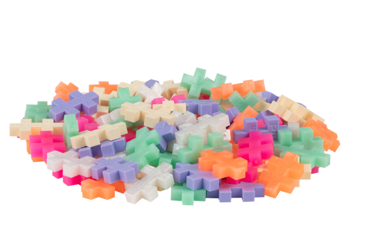 Plus-Plus, Tuby Basic, Perłowe kolory, klocki, 100 elementów