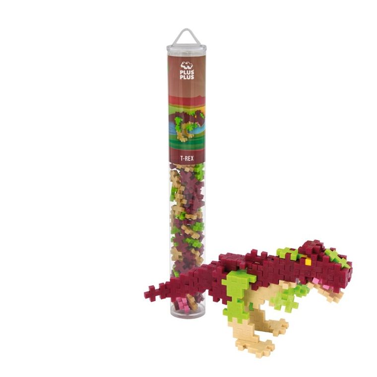 Plus-Plus, Tuby Dinozaury, T100 Rex, klocki, 100 elementów