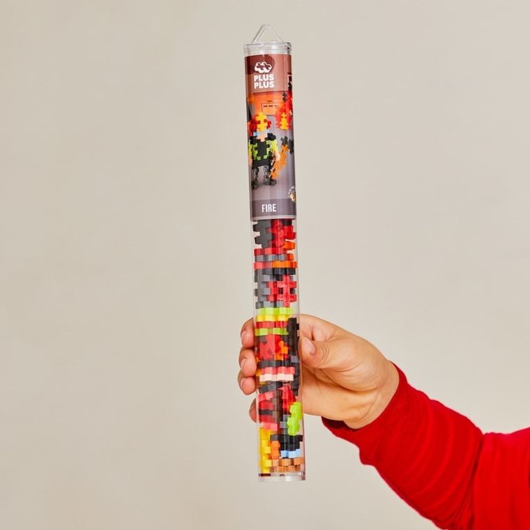Plus-Plus, Tuby Postaci, Strażak, klocki, 100 elementów