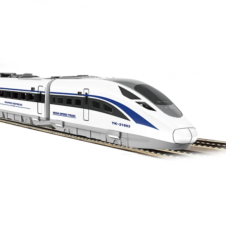 Pociąg, kolejka zdalnie sterowana, światło i dźwięk, 81 elementów