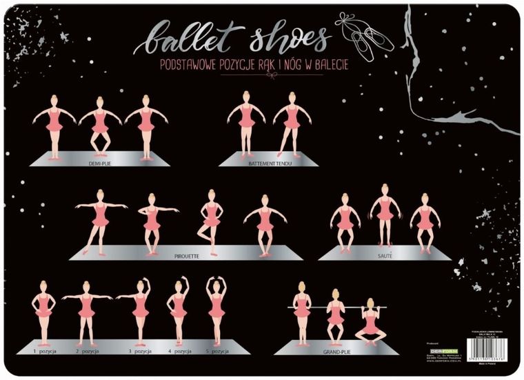 Podkładka na biurko, laminowana, Baletnica