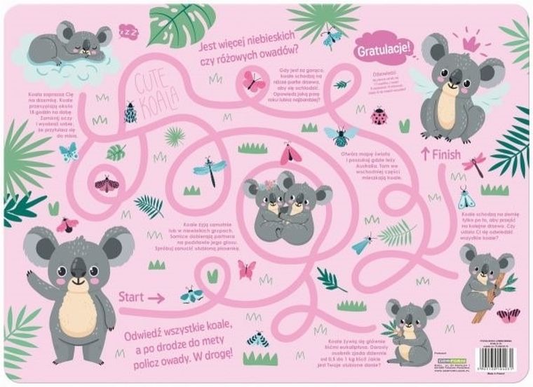 Podkładka na biurko, laminowana, Koala