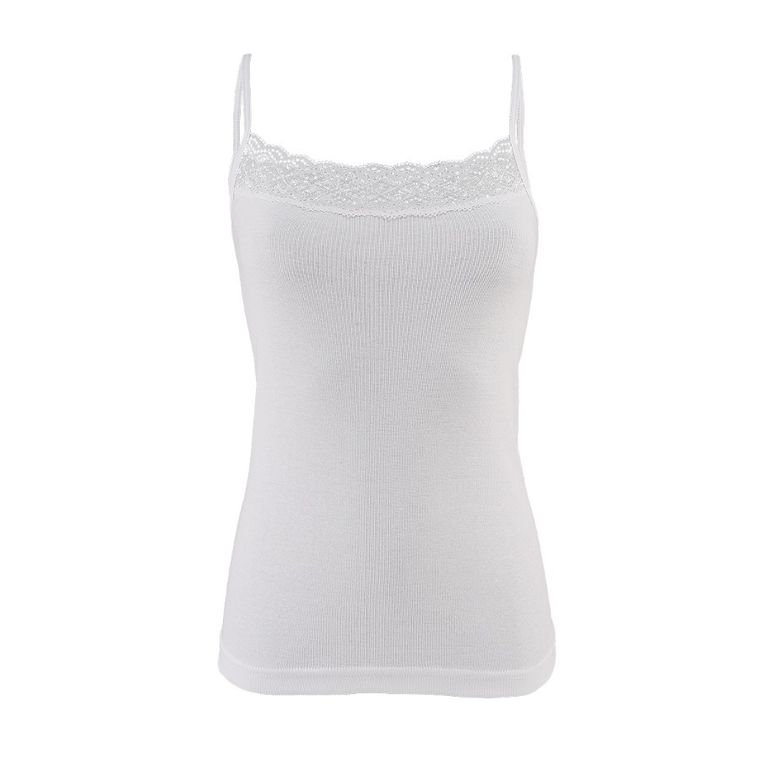 Podkoszulek damski, biały, Nadine, Golden Queen