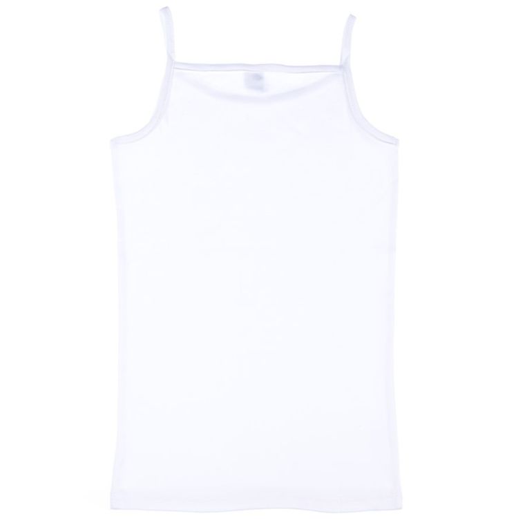 Podkoszulek dziecięcy na ramiączka, biały, Olimpias
