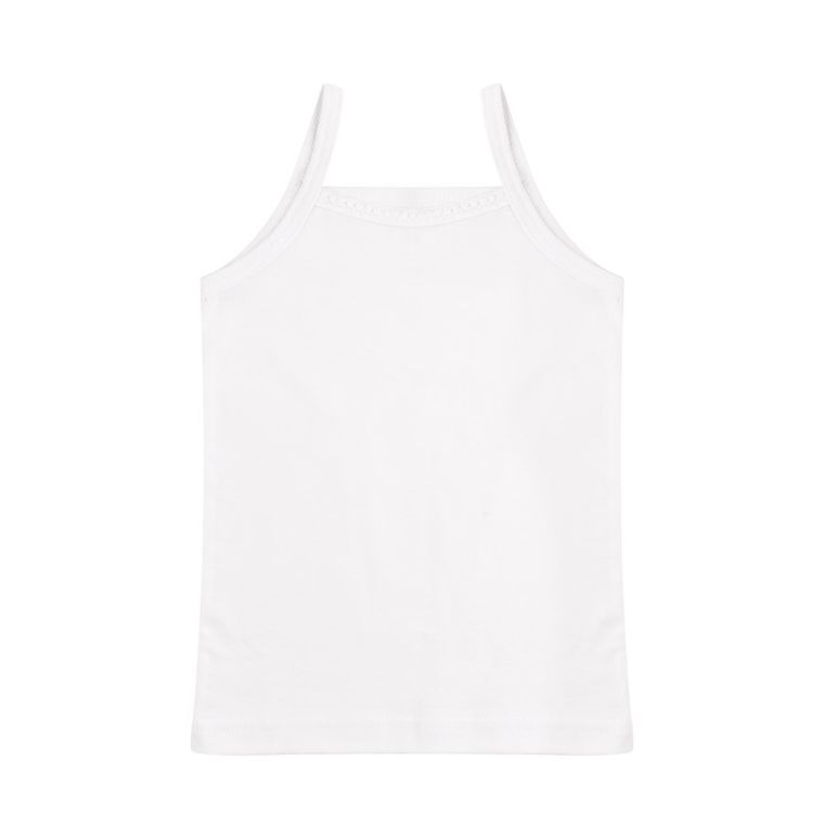 Podkoszulek dziewczęcy, biały, zestaw, 2 szt., Tup Tup