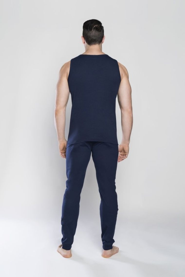 Podkoszulek męski, granatowy, Paco, Italian Fashion