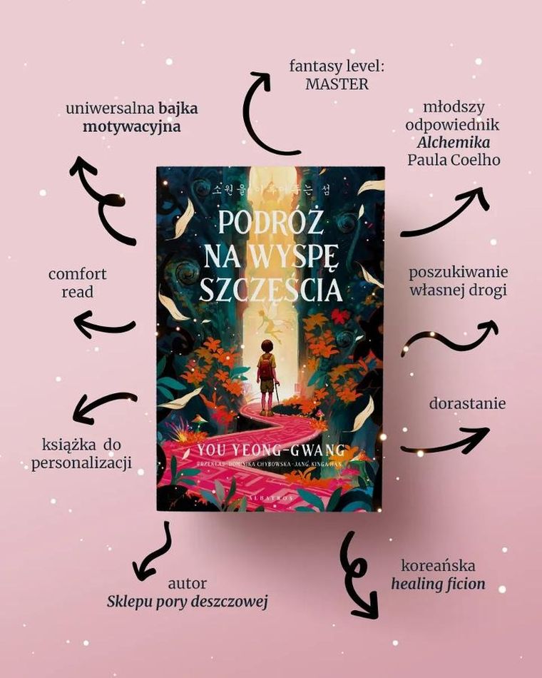 Podróż na wyspę szczęścia (ilustrowane krawędzie biało-czarne)