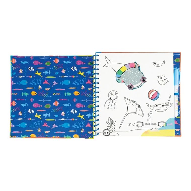 Podwodny Świat. Magiczna kolorowanka wodna z zadaniamimi