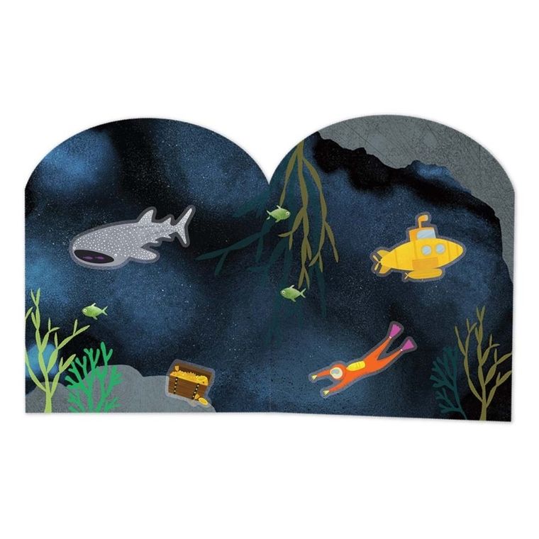 Podwodny Świat. Zestaw naklejek wielokrotnego użytku