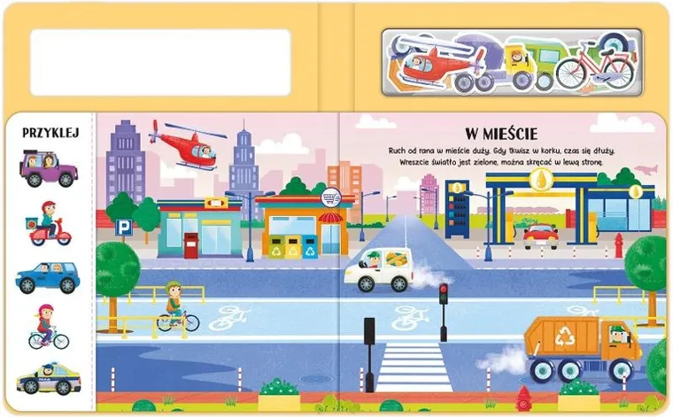 Pojazdy. Książeczka z magnesami