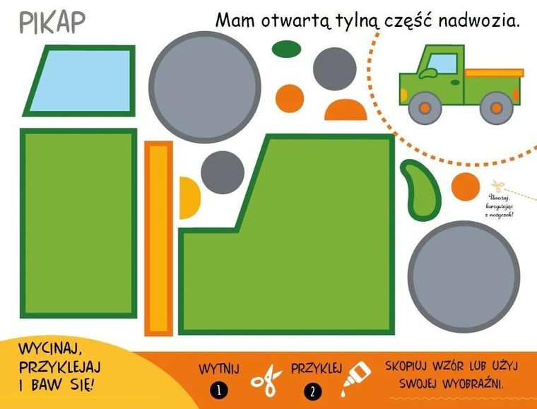 Pojazdy. Moje pierwsze wycinanki