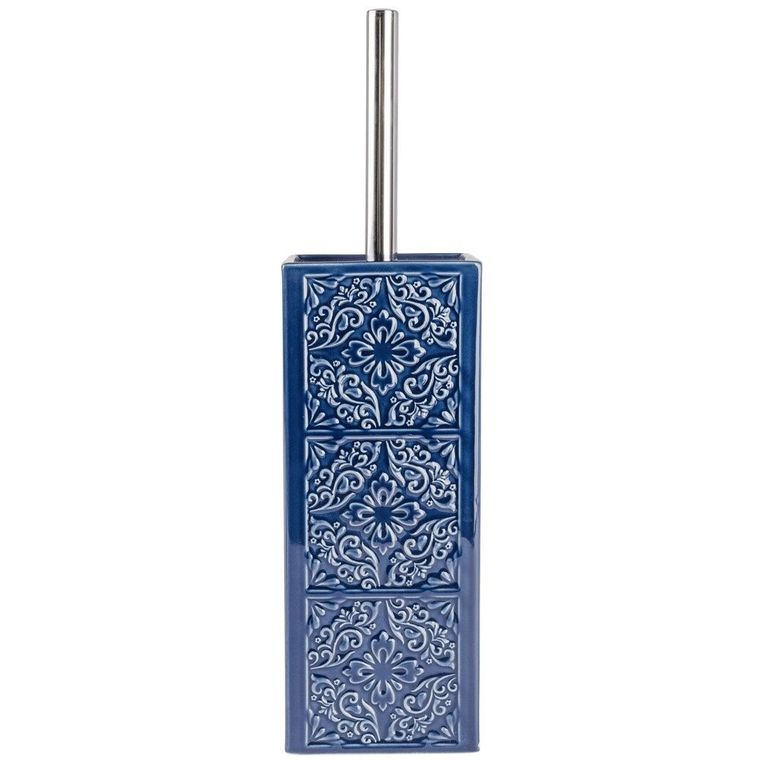 Pojemnik na szczotkę, Cordoba Dark blue + szczotka wc