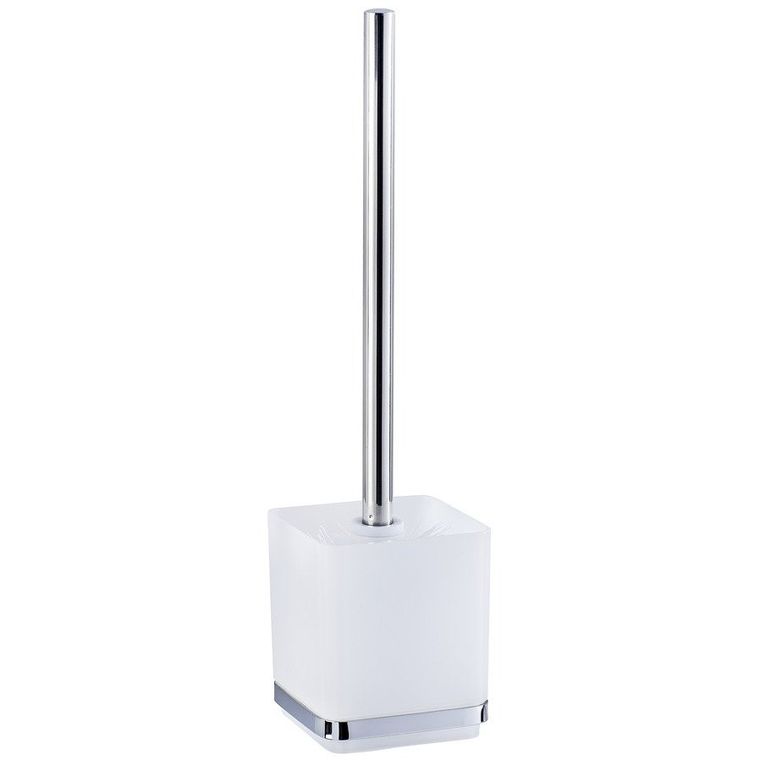 Pojemnik na szczotkę, Quadro + szczotka wc, Vacuum-Loc, stal nierdzewna