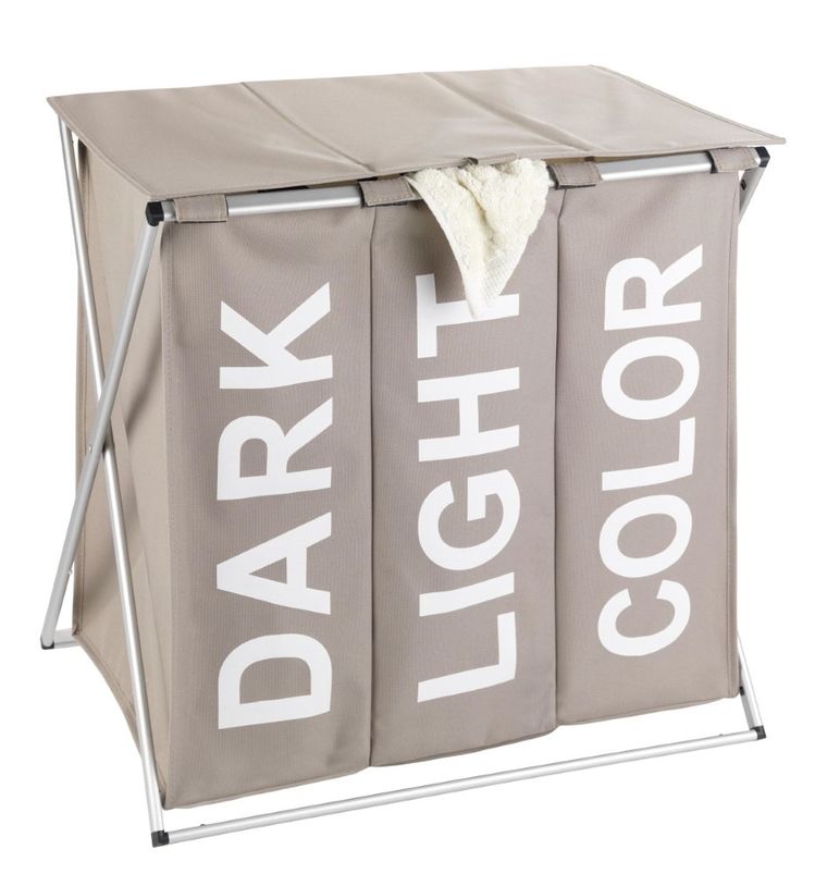 Pojemnik trójkomorowy na bieliznę, 118 l, 57-57-38 cm