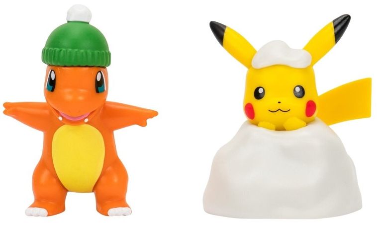 Pokemon, Holiday, Charmander & Pikachu, zestaw figurek bitewnych, wersja świąteczna