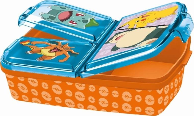 Pokemon, lunchbox, trzyczęściowy