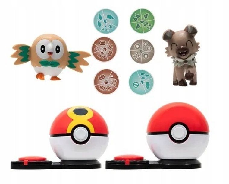 Pokemon, Surprise Attack, Rowlet vs. Rockruff, pojedynek, zestaw ...