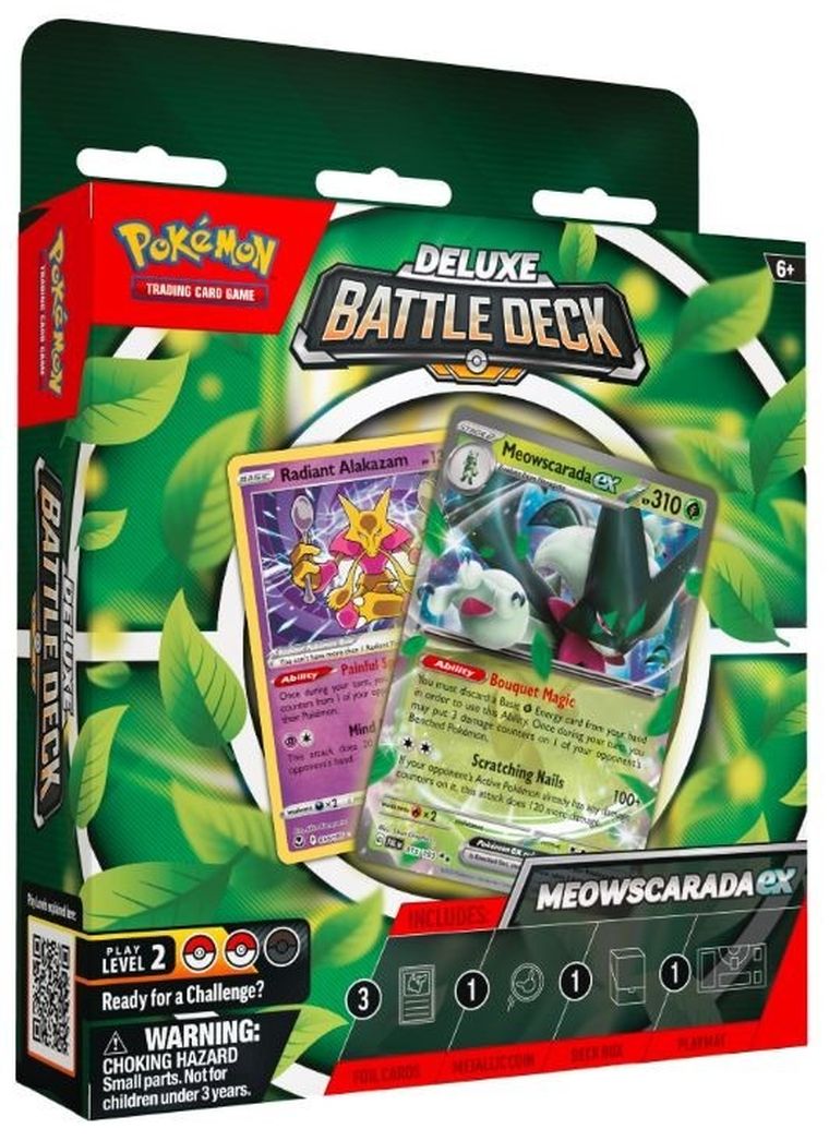 Pokemon TCG: Deluxe Battle Deck Meowscarada EX, gra karciana