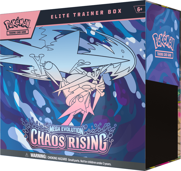 Pokemon TCG: Mega Evolution, Chaos Rising, Elite Trainer Box, gra karciana