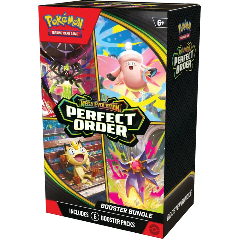 Pokemon TCG: Mega Evolution, Perfect Order, Booster Bundle, gra karciana, dodatek