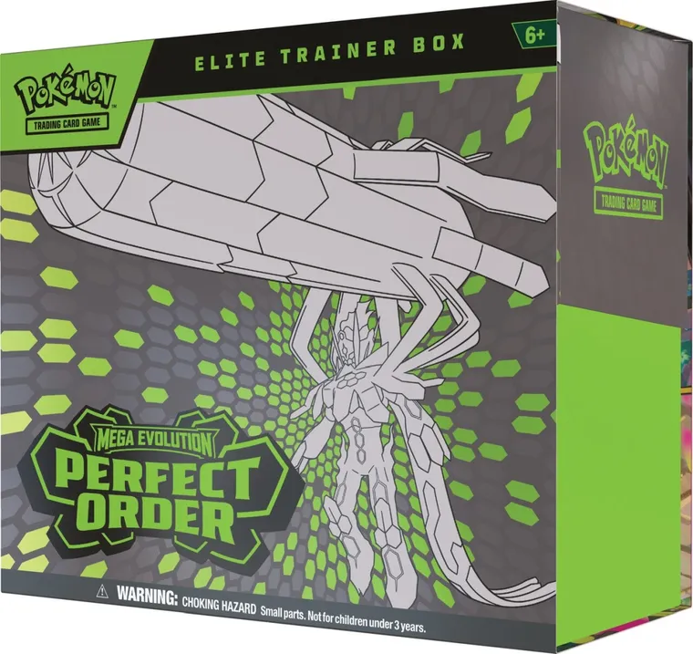 Pokemon TCG: Mega Evolution, Perfect Order, Elite Trainer Box, gra karciana